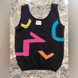 Vintage knit cropped tank 90’s